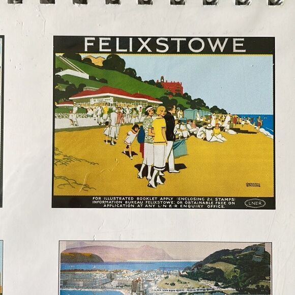 🇬🇧NWT British vintage railway posters calendar collectible - Picture 7 of 15